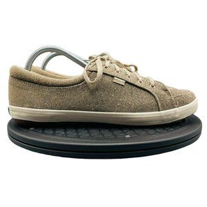 Keds Vollie II Speckled Knit Low Top Brown White Sneakers Women 9.5 WF58964